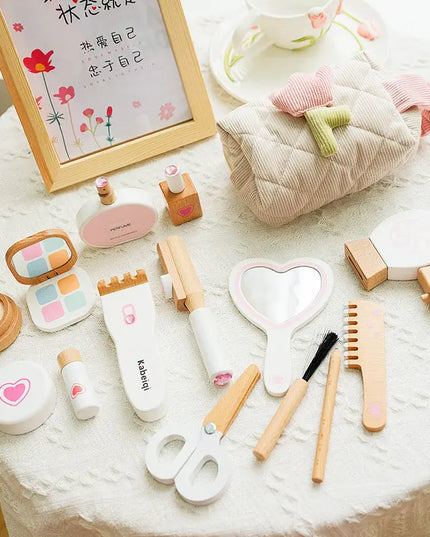 Wooden Children's Simulation Dressing And Makeup Toys Bells toys