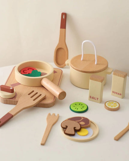 Children's Wooden Play House Kitchen Educational Toys Bells toys