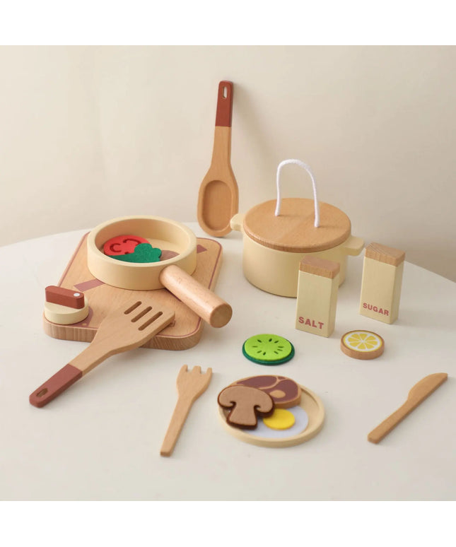 Children's Wooden Play House Kitchen Educational Toys Bells toys