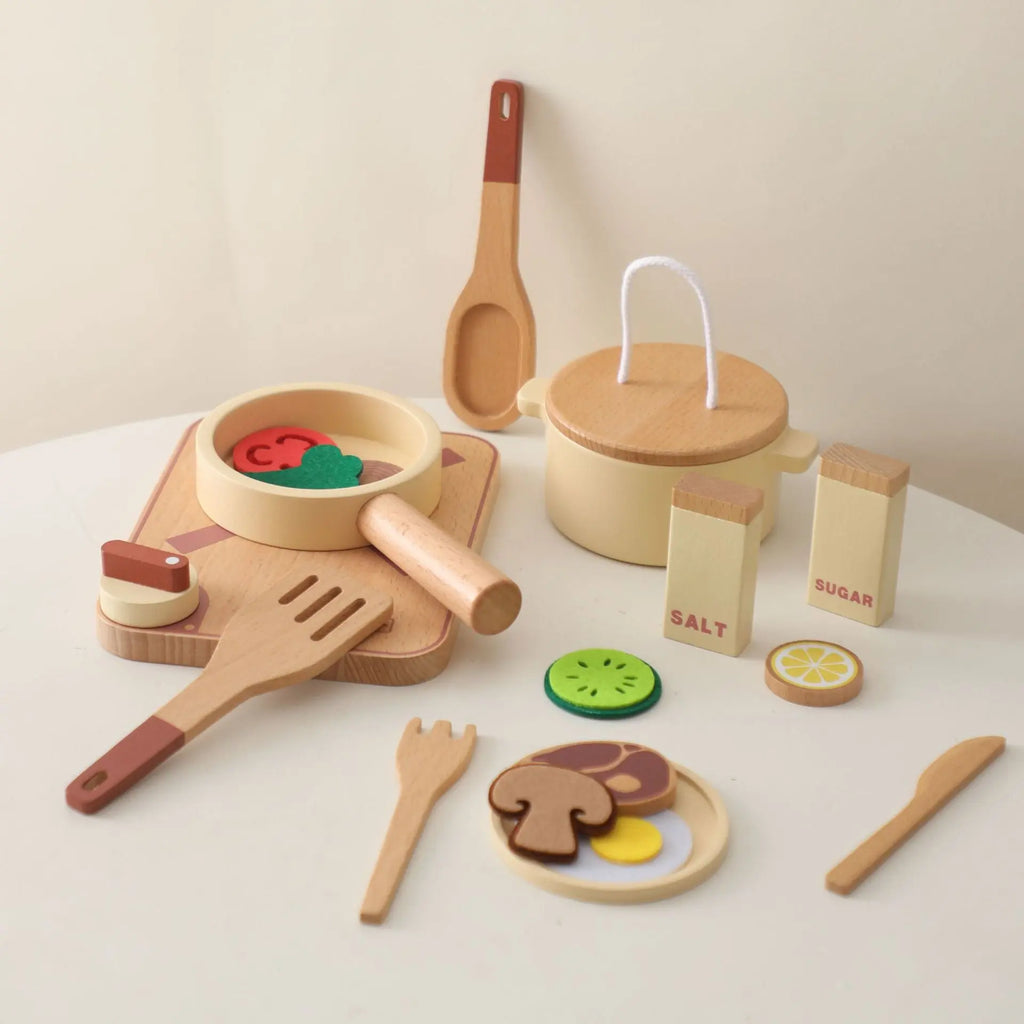 Children's Wooden Play House Kitchen Educational Toys Bells toys