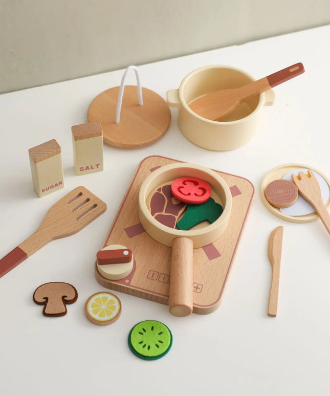 Children's Wooden Play House Kitchen Educational Toys Bells toys