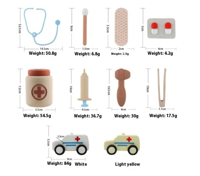 Edible Silicon Small Doctor Simulation Medical Toys Bells toys