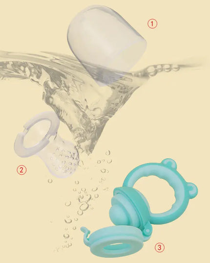 Baby Fruit Bite Bag Food Supplement Baby Molar Stick Bells toys