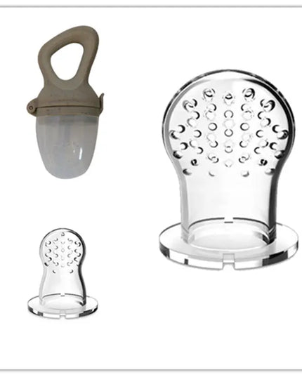 Baby Wheat Straw  Food Feeder Silicone Nipple Bells toys