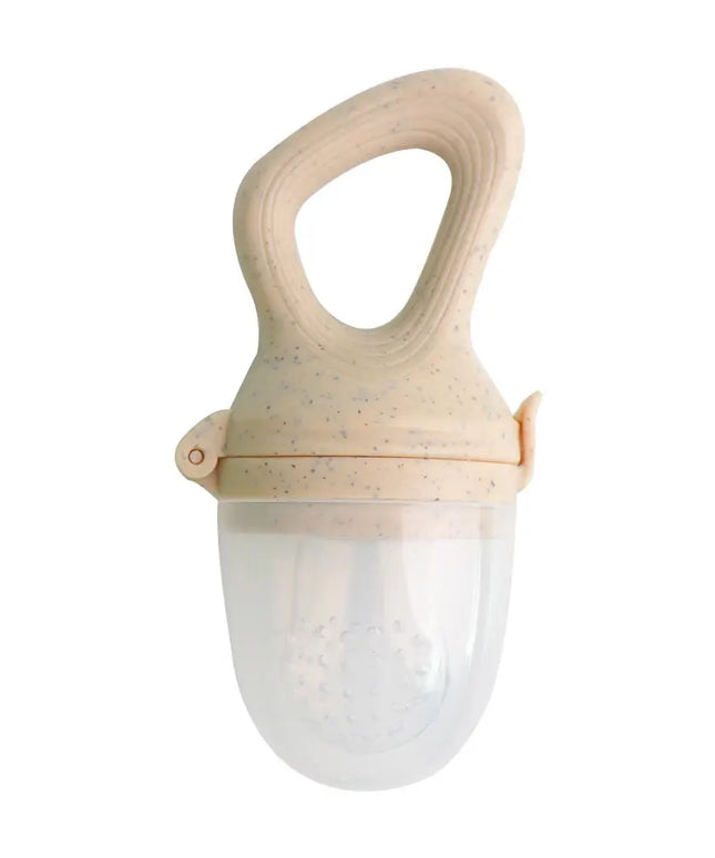 Baby Wheat Straw  Food Feeder Silicone Nipple Bells toys