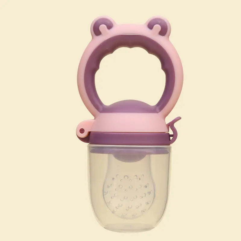 Baby Fruit Bite Bag Food Supplement Baby Molar Stick Bells toys