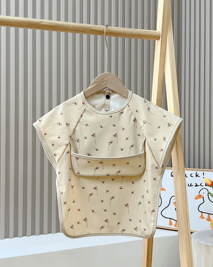 Children's Gown Baby Sleeveless Waterproof Meal Anti-dirty Food Supplement Bib Bells toys