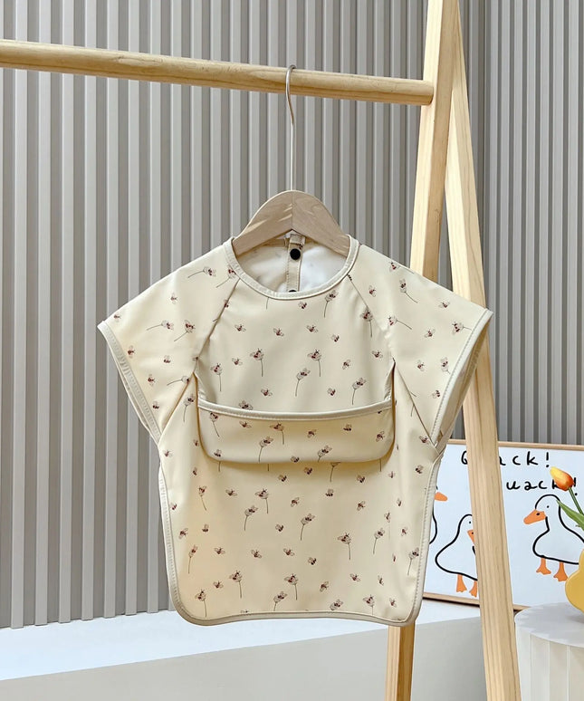 Children's Gown Baby Sleeveless Waterproof Meal Anti-dirty Food Supplement Bib Bells toys