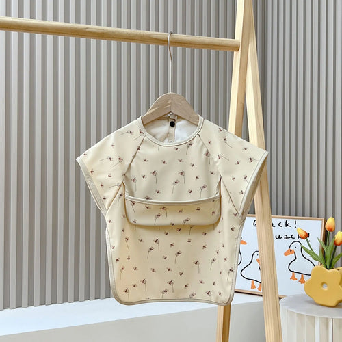 Children's Gown Baby Sleeveless Waterproof Meal Anti-dirty Food Supplement Bib Bells toys