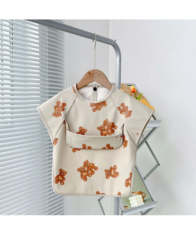 Children's Gown Baby Sleeveless Waterproof Meal Anti-dirty Food Supplement Bib Bells toys