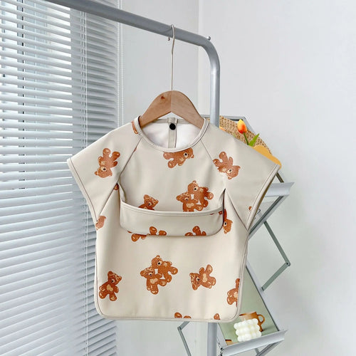 Children's Gown Baby Sleeveless Waterproof Meal Anti-dirty Food Supplement Bib Bells toys